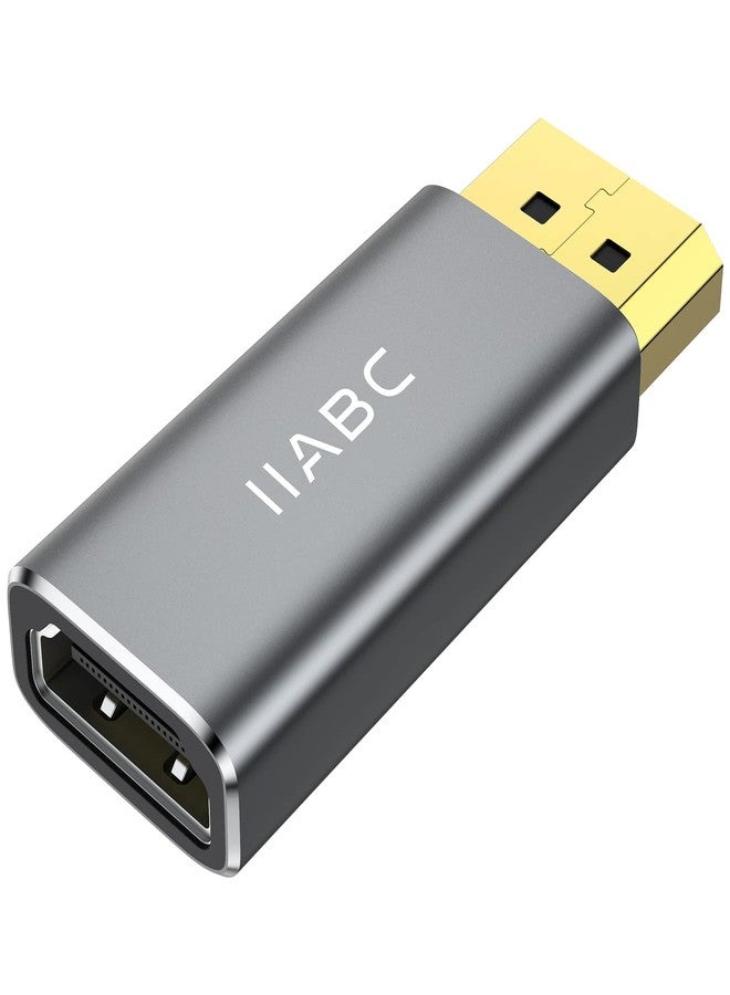 IIABC Displayport to HDMI Adapter， 4K 24K Gold Plated Displayport DP to HDMI Female Converter，Uni-Directional Display Port to HDMI Converter Compatible for Lenovo, HP, Dell &More- Grey - Image 1
