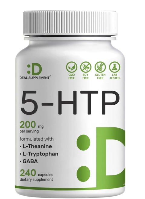 5-HTP, L-Theanine, L-Tryptophan & GABA, 240 Capsules