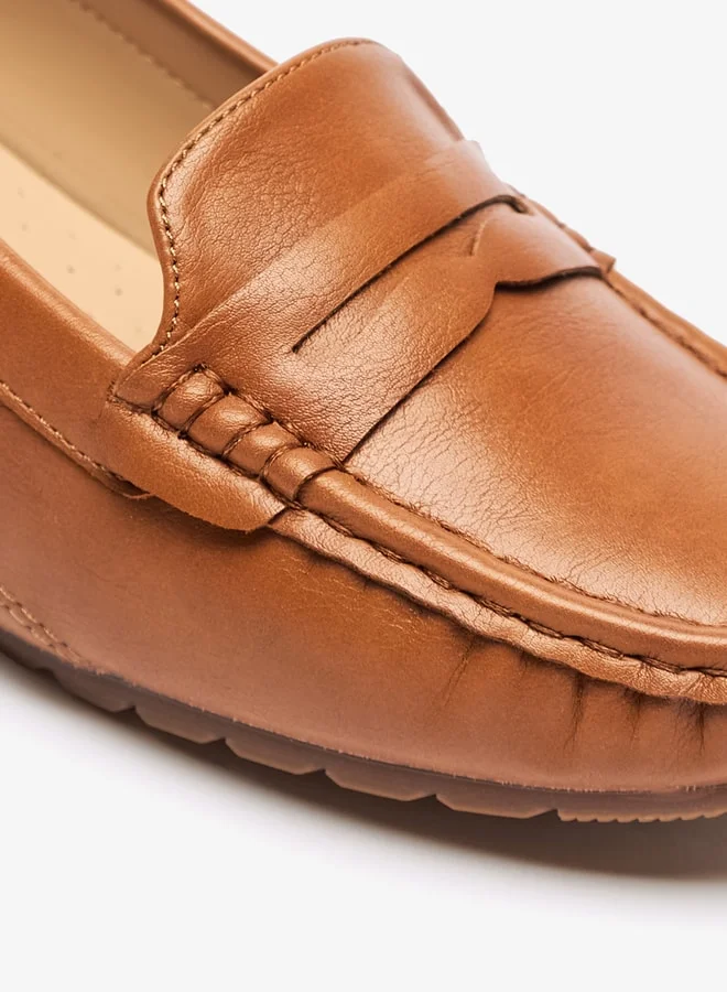 فلورا بيلا من شو إكسبرس Solid Slip-On Loafers with Wedge Heels