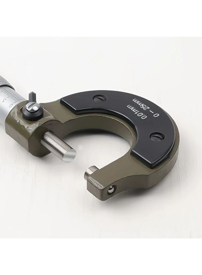 Black Digital Micrometer 0 25mm Hardened Alloy Construction - Image 5