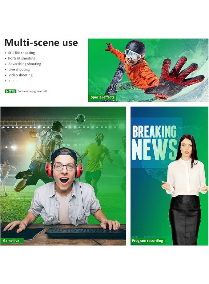 Neewer 6x9 feet/1.8x2.8 meters Photo Studio 100 Percent Pure Muslin Collapsible Backdrop Background for Photography, Video and Television (Background Only)-Green. - Image 5