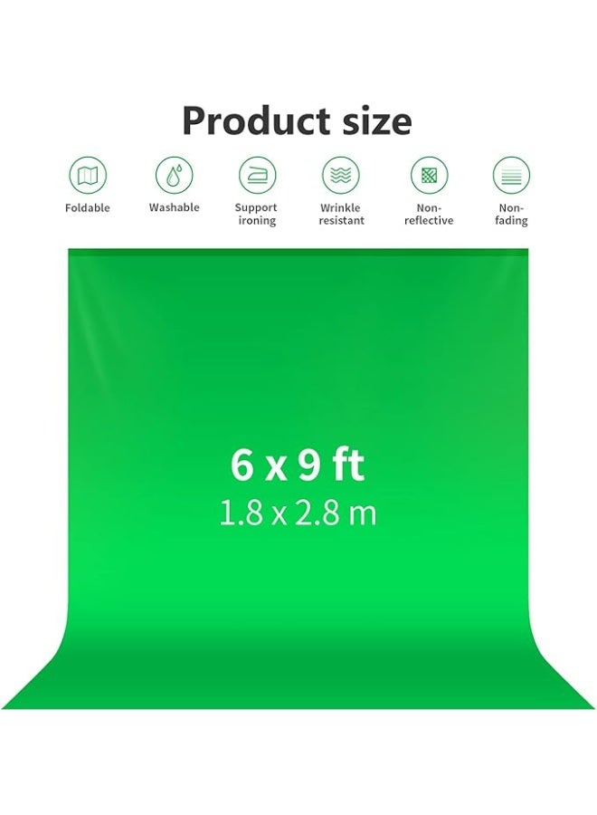 Neewer 6x9 feet/1.8x2.8 meters Photo Studio 100 Percent Pure Muslin Collapsible Backdrop Background for Photography, Video and Television (Background Only)-Green. - Image 2