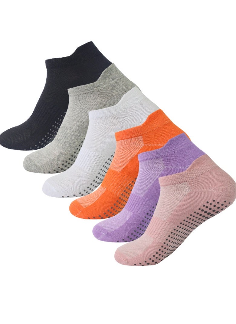 Generic 6 Pairs Anti Slip Yoga Socks For Women，Non Slip Socks Pilates Socks For Yoga，Pilates，Ballet，Dance，Workout  - Image 1