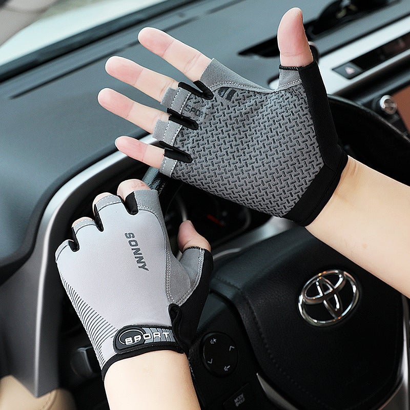 Sports Gloves With Air Cushion Anti Slip Wear Resistant Protection For Fitness Cycling And Outdoor Activities - Image 2