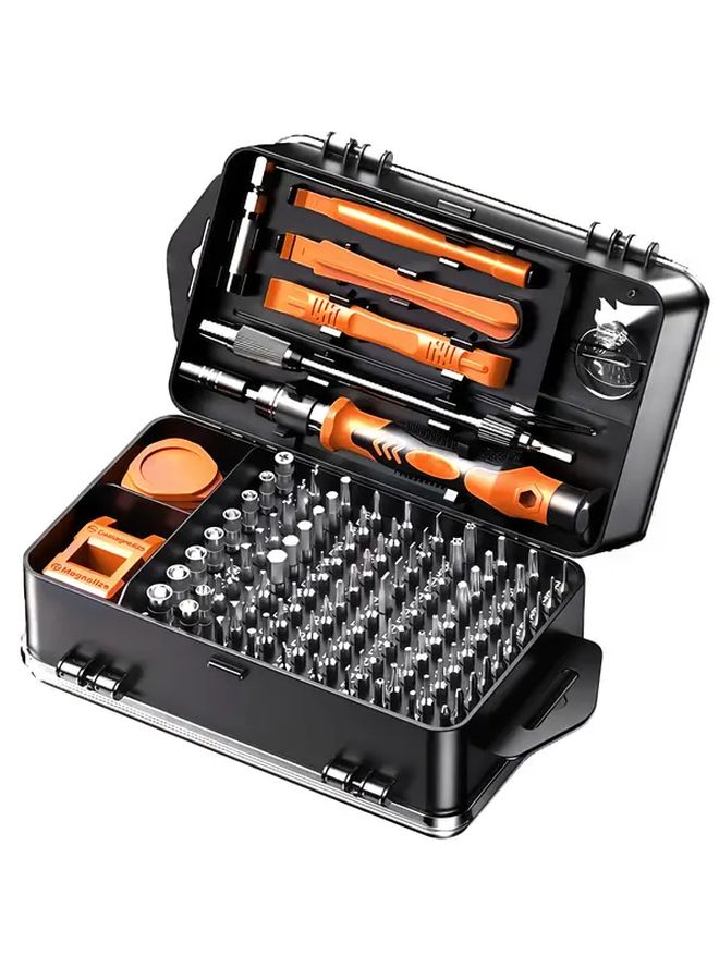 117pcs Gray Precision Screwdriver Set Magnetic Repair Tool Kit With Anti Slip Handle - Image 4