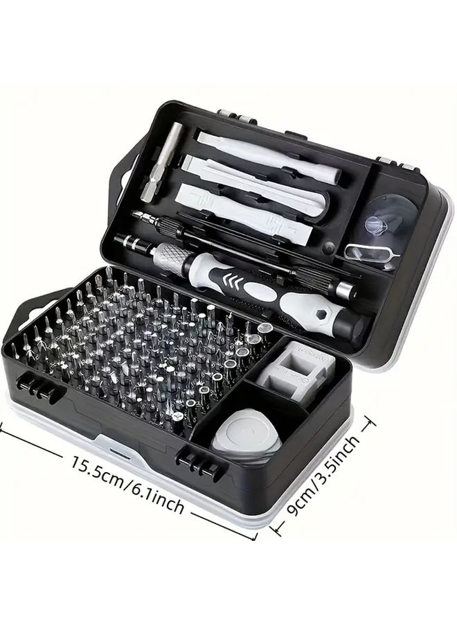117pcs Gray Precision Screwdriver Set Magnetic Repair Tool Kit With Anti Slip Handle - Image 3