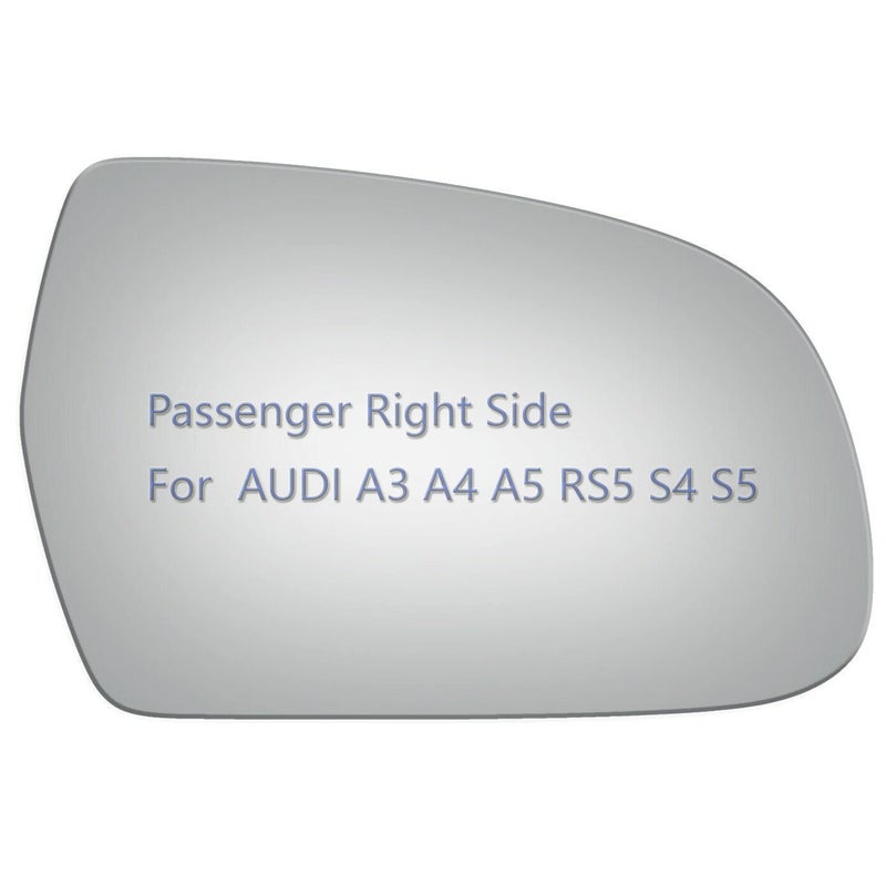 JZSUPER Side Mirror Glass fit for Audi A3 A4 A5 Quattro RS5 S4 S5 Passenger Right Side RH Convex Including Adhesive 20102017 - Image 3