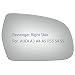 JZSUPER Side Mirror Glass fit for Audi A3 A4 A5 Quattro RS5 S4 S5 Passenger Right Side RH Convex Including Adhesive 20102017 - Image 2