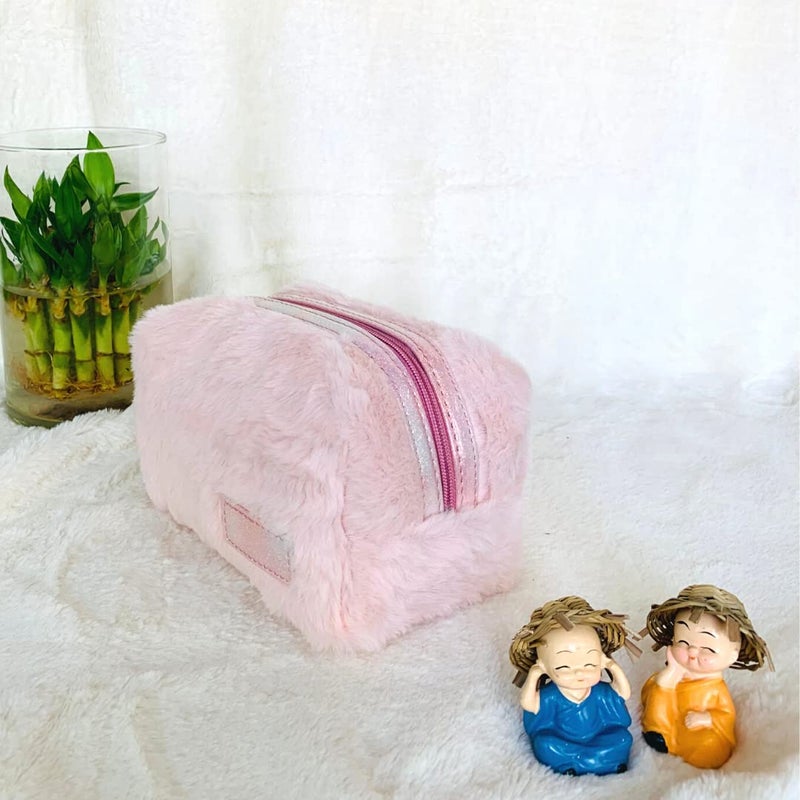 STRUTT حقيبة مستحضرات التجميل للنساء، حقيبة مكياج، حقيبة تجميل مقاومة للماء، حقيبة مكياج، مجموعة تنظيم السفر (وردي) - Image 5