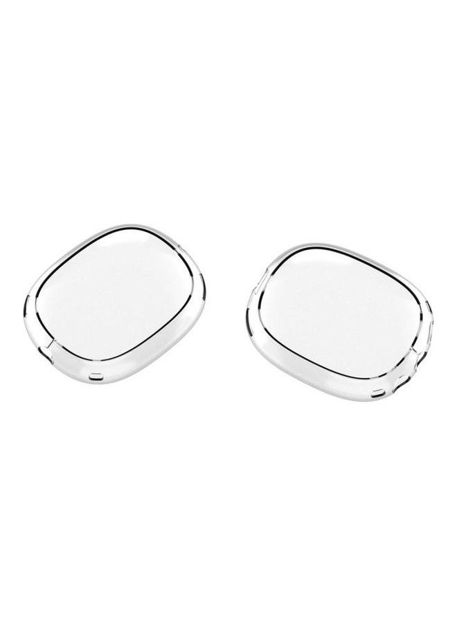 A Pair Full Coverage Anti-scratch Silicone Headphone Protective Case for AirPods Max Clear
