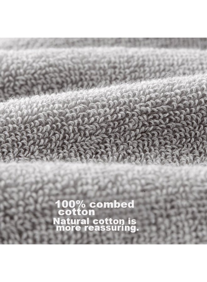 Bananain Jiaonei 301h Bath Towel For Men And Women, Cotton-feel Shower Towel, Extra Large And Thick, 100% Cotton, Absorbent And Antibacterial - Tide Blue - Image 3