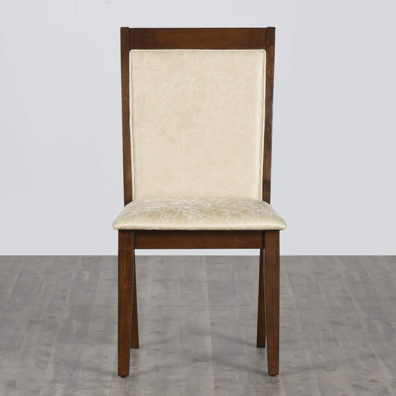 Home Centre Home Centre Dining Chair Harmony Rubber Wood 2 Dining Chair Rubber Wood Dining Chairs for Dining RoomBeige 1 Year Warranty - Image 5