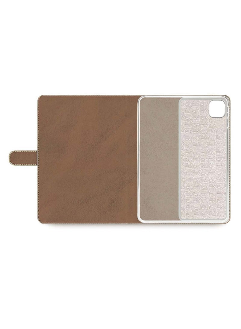 Wtech Apple iPad Air 11 (iPad Air 6) 5G 2024 (6th Gen) 11 inch / Apple iPad Air 11‑inch (M3) 2025 WTech PU Leather Magnetic Closure Flip Case Cover - Dark Brown - Image 2