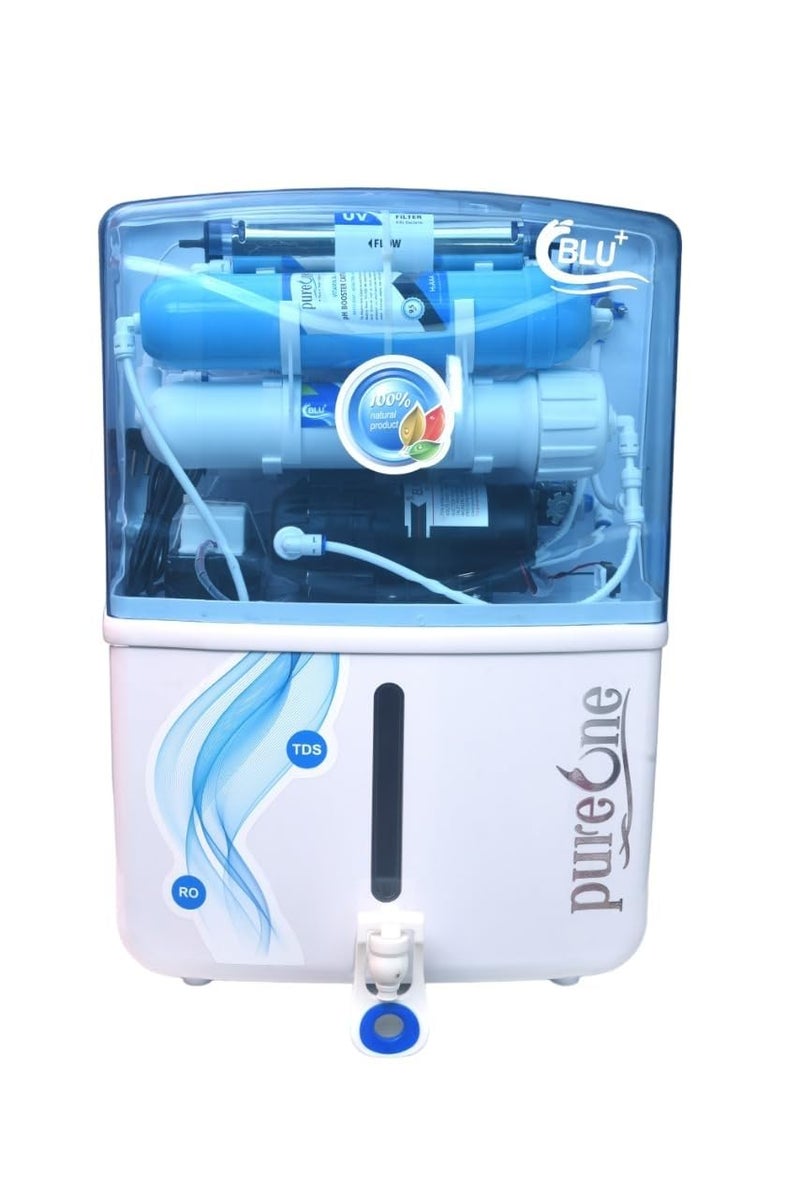 PUREONE BLU Alkaline ROUVUF Water Purifier for Home and Office White Pack of 1 - Image 1