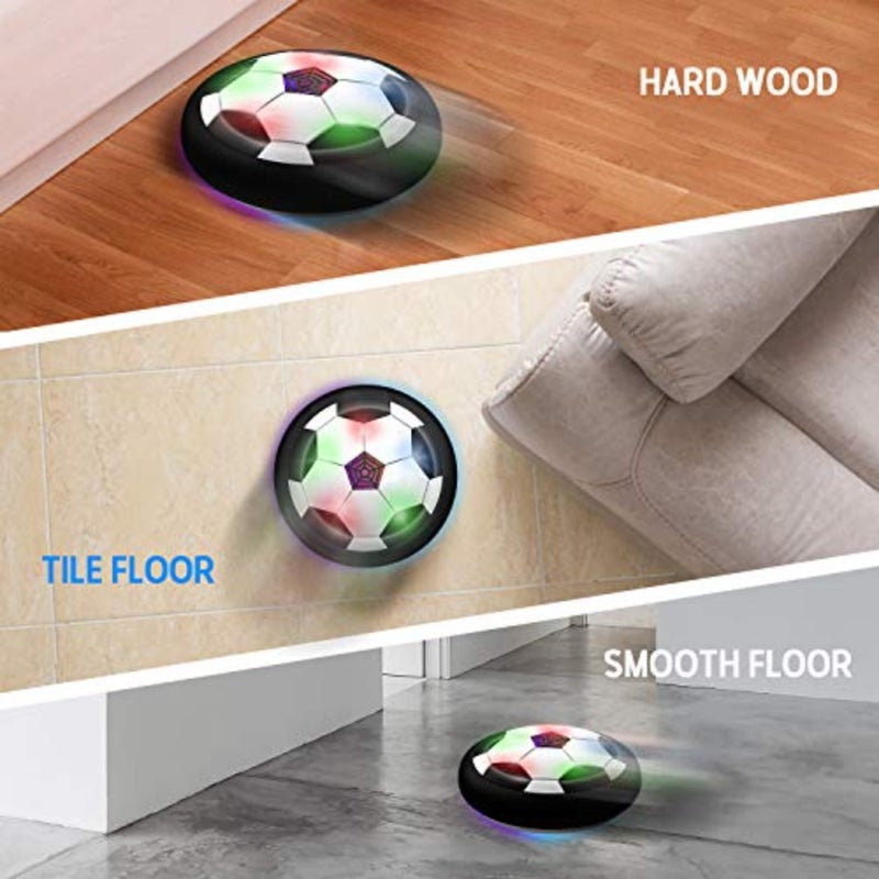 Boy Toys - LED Hover Soccer Ball - Air Power Training Ball Playing Football Indoor Outdoor Game - Birthday Gifts for,Age 3 4 5 6 7 8-12 Year Old Boys - Soccer - Image 3