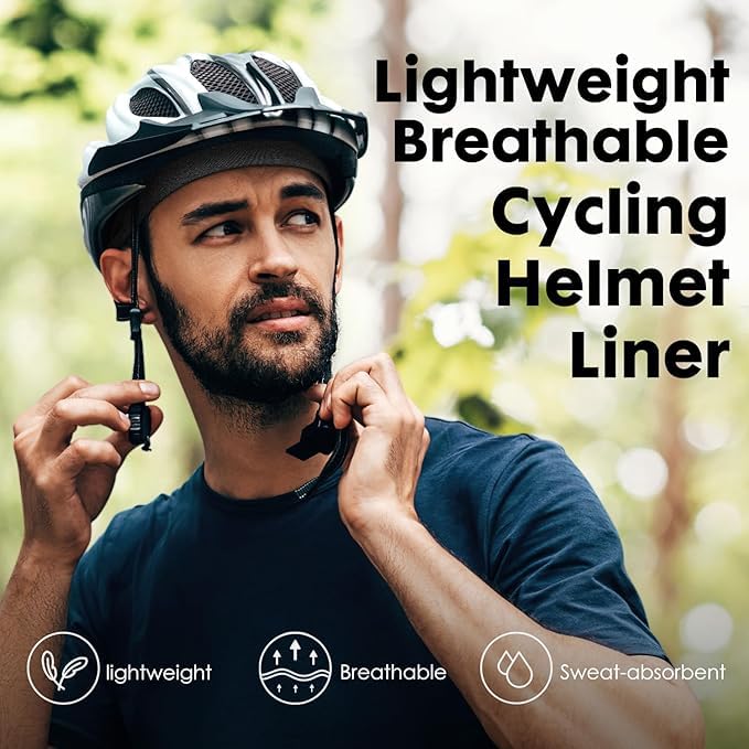 BISMAADH Cotton Skull Caps for Men and Women,2-Pack Lightweight Beanie Sleep Hats Breathable Helmet Liner Biking Running Cycling - Image 3