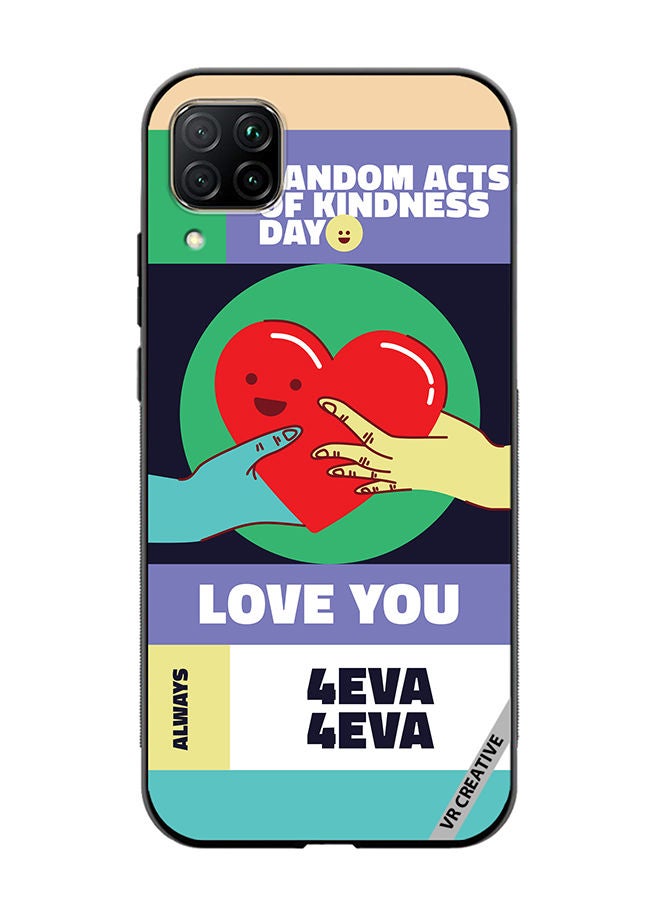 VR CREATIVE Protective Case Cover For Huawei Nova 7i/P40 Lite Act Of Kindness Design Multicolour - Image 1