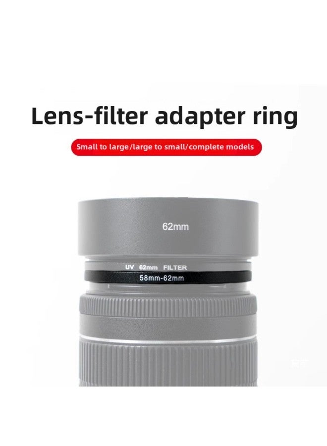 Filter Adapter Ring Camera Filter Aperture Adapter Ring Adjustable Nd Black Flexible Polarizer 49mm SLR Lens 67-Color:52mm-to 67mm - Image 4