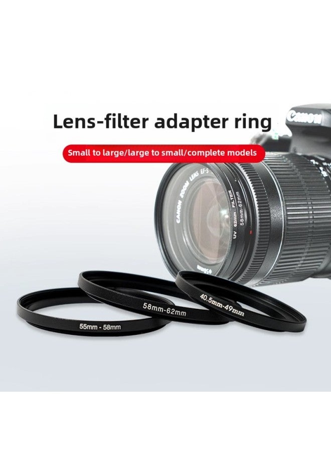 Filter Adapter Ring Camera Filter Aperture Adapter Ring Adjustable Nd Black Flexible Polarizer 49mm SLR Lens 67-Color:52mm-to 67mm - Image 1