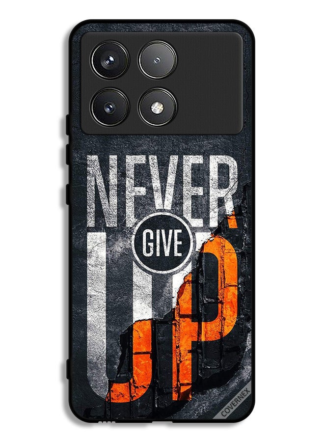 Covernex Xiaomi Poco F6 Pro Protective Case Cover Never Give Up - Image 1