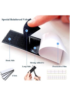 YIM-VIBEHAUS Portable Blackout Curtains, DIY Blackout Blinds with Cutter Knife, No Drill, 100% Black Out Curtain, Blackout Shades for Bedroom, Travel, Baby Nursery, Office (145*100cm)  - Image 5