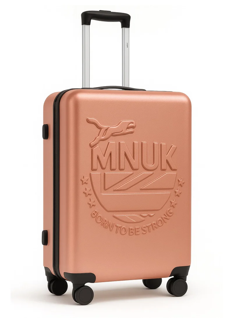 MNUK MANCHESTER Set of 3 Luggage bag| Polycarbonates &amp; ABS Hardside Luggage Trolley with TSA Lock| Double 360Â° 4 Wheeler| Cabin-20 Inch, Medium- 24 Inch, Large-28 Inch| Rose Gold