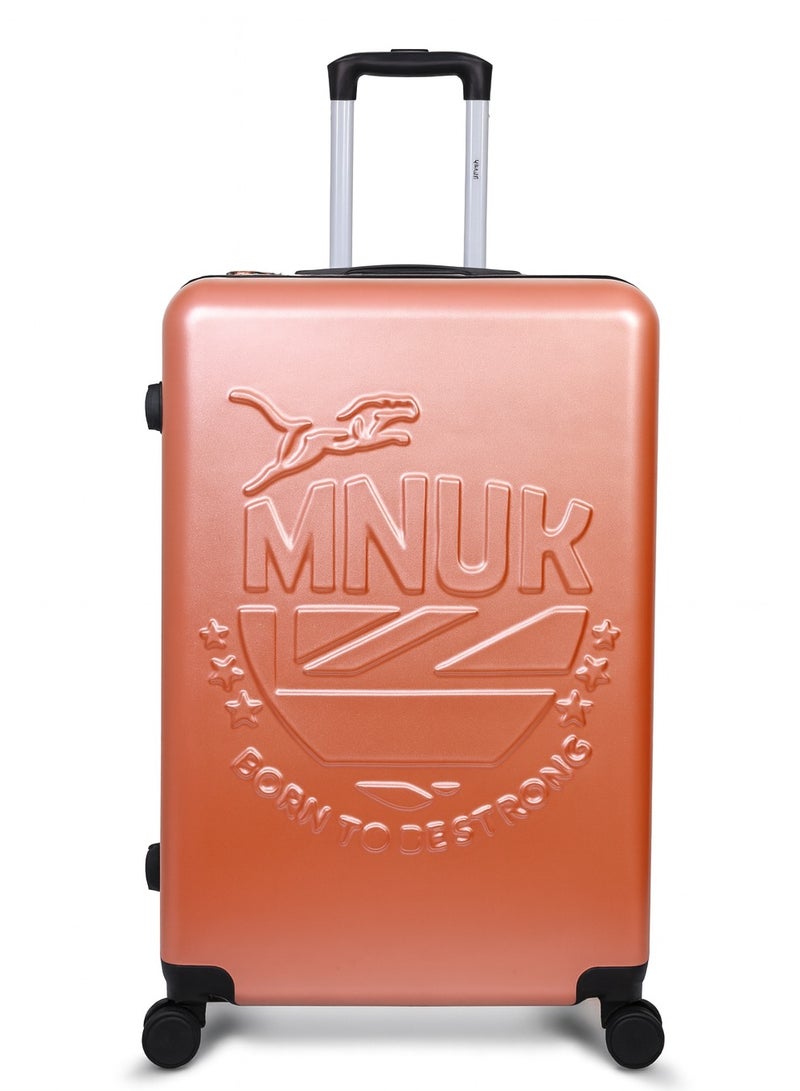 MNUK MANCHESTER Set of 3 Luggage bag| Polycarbonates & ABS Hardside Luggage Trolley with TSA Lock| Double 360Â° 4 Wheeler| Cabin-20 Inch, Medium- 24 Inch, Large-28 Inch| Rose Gold - Image 4