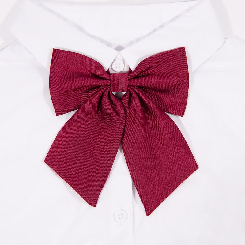 JD Jing Zao GLO-STORY Women's Collarless Blouse, Academic Style Bank Professional Flight Attendant Hotel Work Uniform, No Bow Tie Required, JK Sailor Suit Collar - Image 1