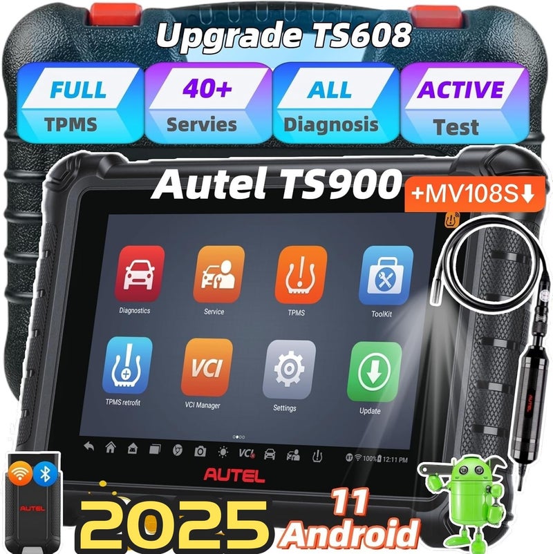 Autel MaxiTPMS TS900  MV108Worth 49 TPMS Programming Tool 2025 TPMS  Bidirectional Diagnostic Scan Tool Up of MS906TS MK808STS MK900BT MK900TS MX900TS MS906TS MK808STS Top TPMS ProgramRelearn