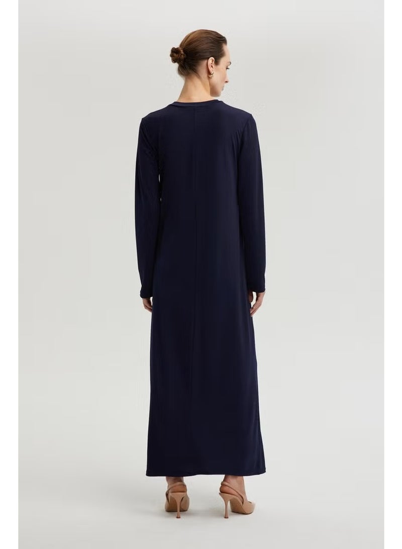 Touche Navy Maxi Dress - Image 4