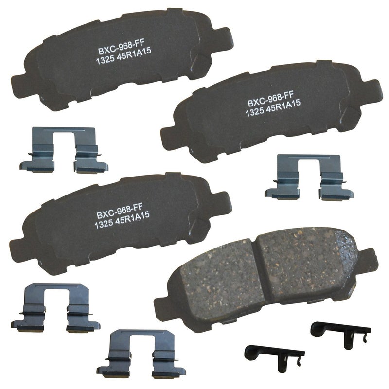 بنديكس وسادات فرامل خلفية سيراميكية من Bendix Premium SBC1325 لسيارة تويوتا هايلاندر (2013-2008) - Image 1