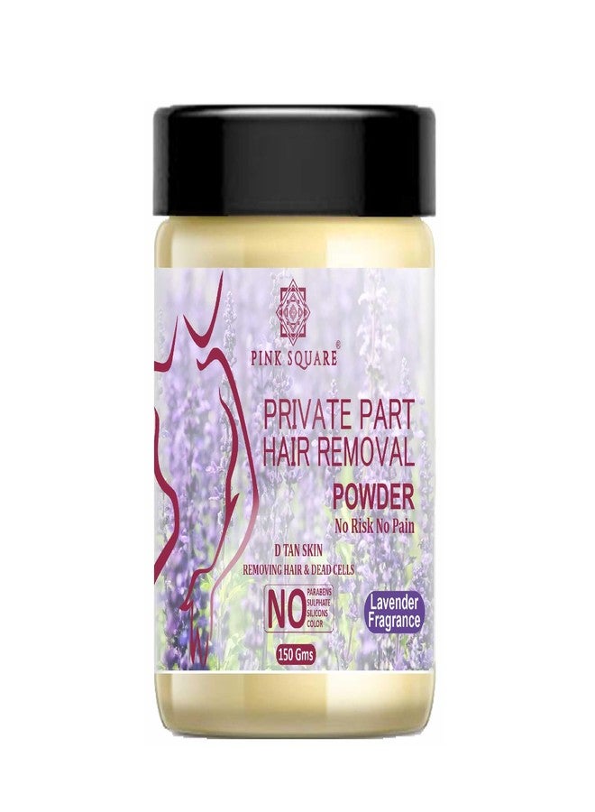 Pink Square Lavendar Herbal Wax Powder, Hair Removal Powder, Waxing Powder, for Face Underarms, Bikini Line Private Area, Hands, Legs for Men And Women Pack of 1 of 150g - Image 1