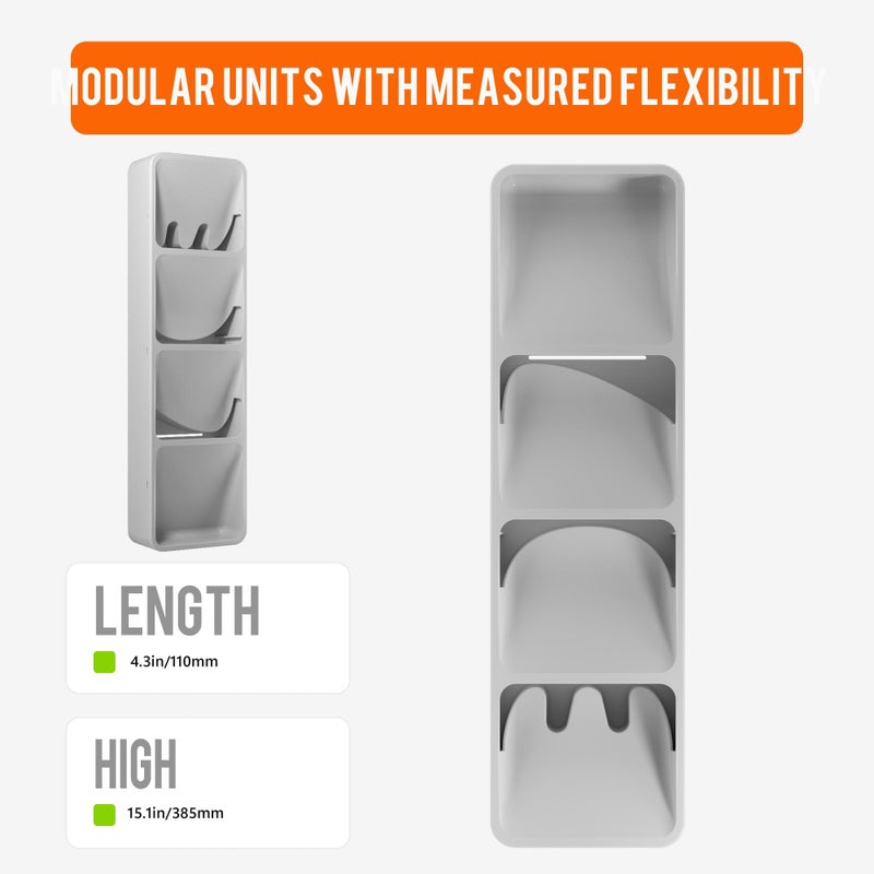 Li & Zhao Silverware Organizer for Drawer - Utensil Drawer Organizer Compact Utensil Organizer Silverware Tray Cutlery Organizer Spoon Drawer Kitchen for Kitchen, Office, Bathroom, Living room - Image 5