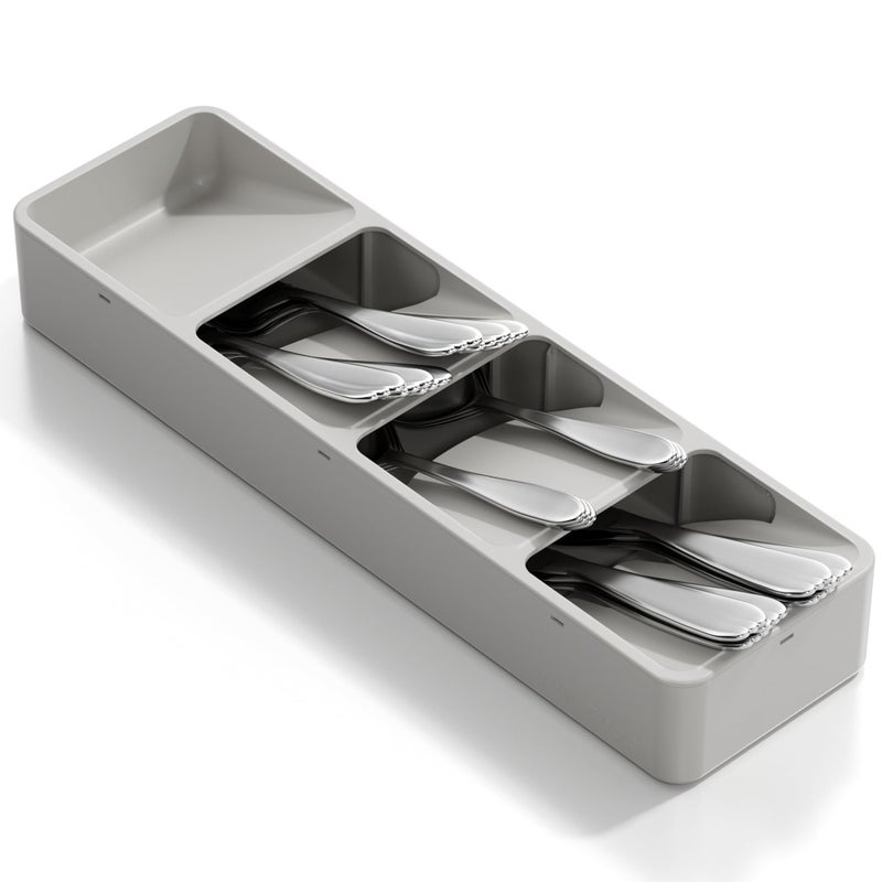 Li & Zhao Silverware Organizer for Drawer - Utensil Drawer Organizer Compact Utensil Organizer Silverware Tray Cutlery Organizer Spoon Drawer Kitchen for Kitchen, Office, Bathroom, Living room - Image 1