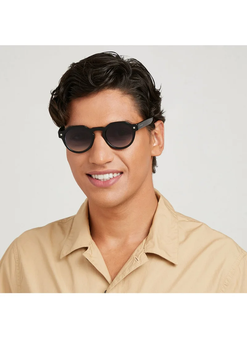 30Sundays DUNE Men Blue Sunglasses - Frame Material: Acetate - Lens Color: Blue- Frame Color: Black - Full Rim