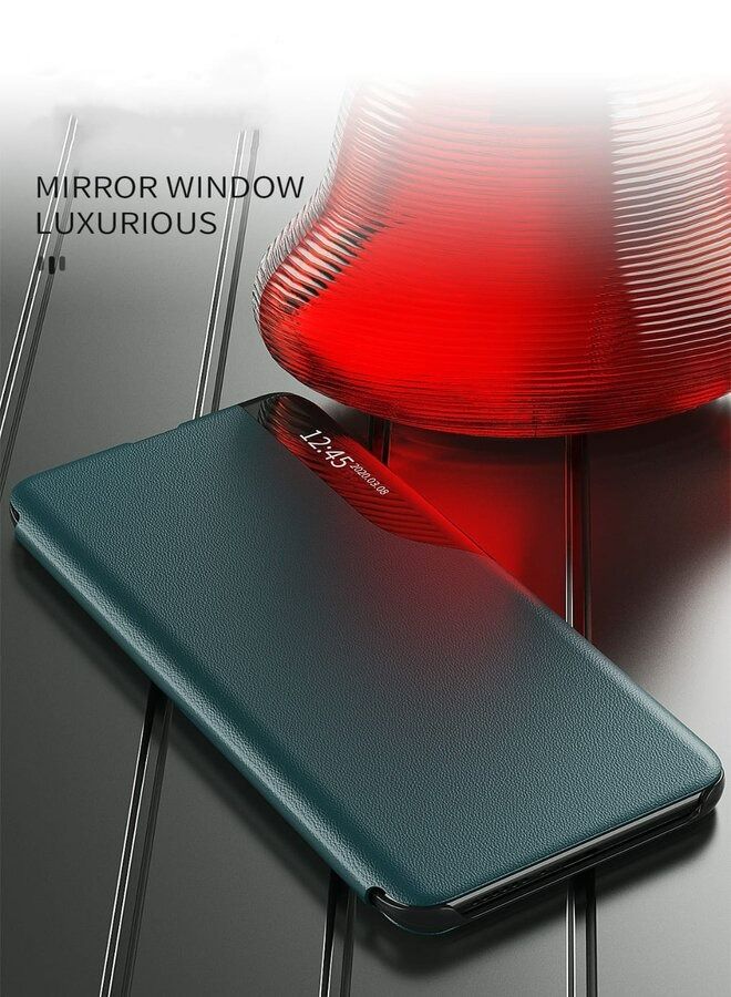 ويتش حافظة ذكية قابلة للطي بنافذة شفافة لهاتف سامسونج جالاكسي S22 بلس  أخضر - Image 1