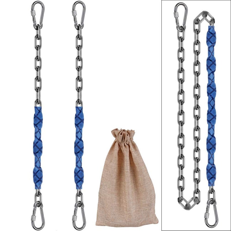 Dakzhou 84inch Stainless Steel 304 Permanent Rust Chain 2 4 Free Quick Links 1000LB Load Bearing for Swing Yoga Hammock sandbag Suspension - Image 4
