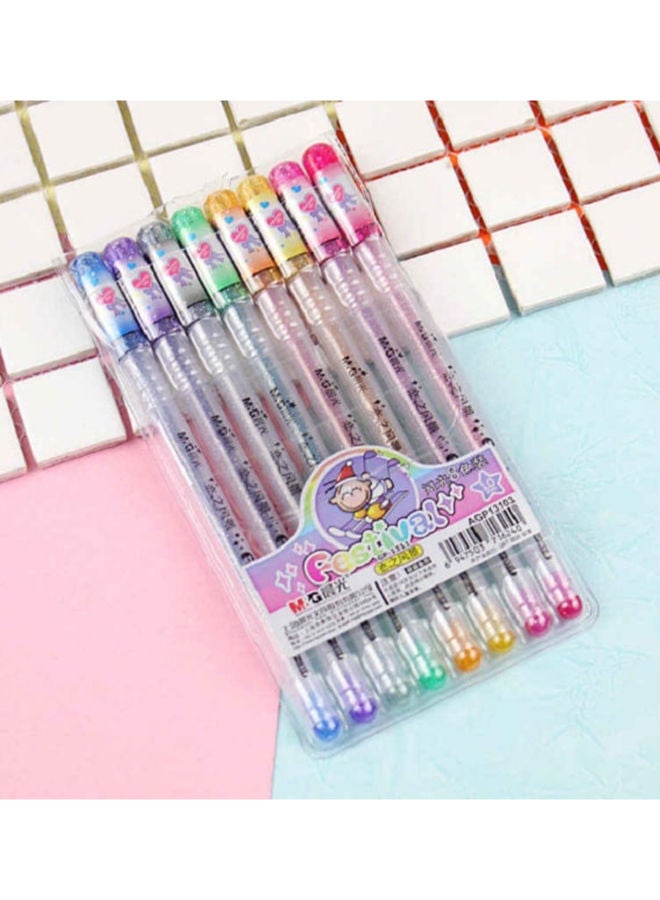 M&G New 1.0mm flash color gel pens 8 colors set