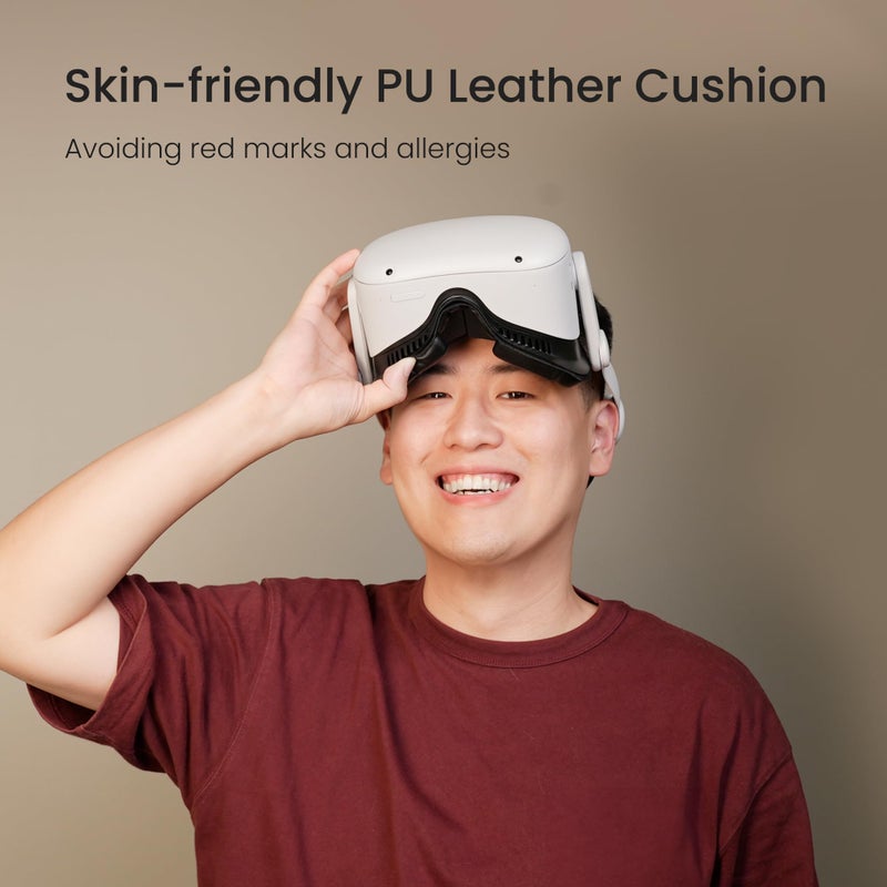 KIWI design Face Cover Pad & Facial Interface for Oculus/Meta Quest 2 Accessories, Enhance VR Comfort - Image 2