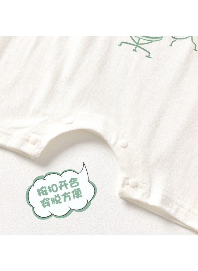 Doxiluka Baby Summer Thin Short-sleeved Romper Infant Onesie Cartoon Sleepwear Crawling Outfit - Image 5
