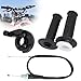 MTATCN 7822mm Handlebar Hand Grips with 343 Throttle Cable Housing Set for CRF50 CRF70 CRF80 CRF100 CRF150F Dirt Bike - Image 2