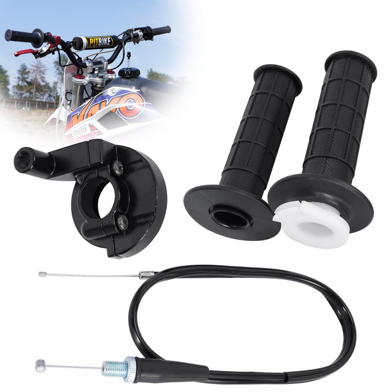 MTATCN 7822mm Handlebar Hand Grips with 343 Throttle Cable Housing Set for CRF50 CRF70 CRF80 CRF100 CRF150F Dirt Bike - Image 3