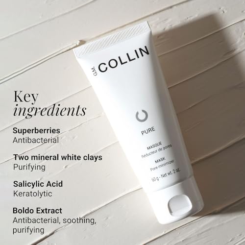 G.M. COLLIN Pure Mask | Purifying Clay Mask with Salicylic Acid for Oily Skin | Pore Minimizing & Redness Relief | Absorbs Oil & Visibly Refines Pores - Image 4