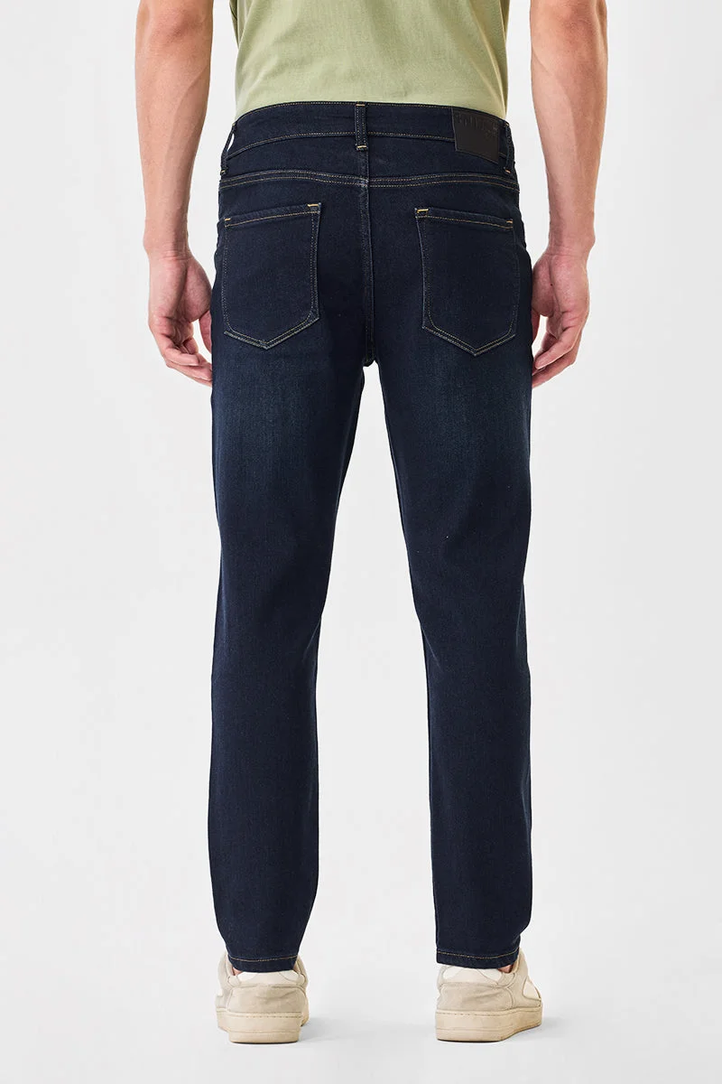 SNITCH Blue Slim Fit Stretch Luxe Jeans for Men | Best Price UAE