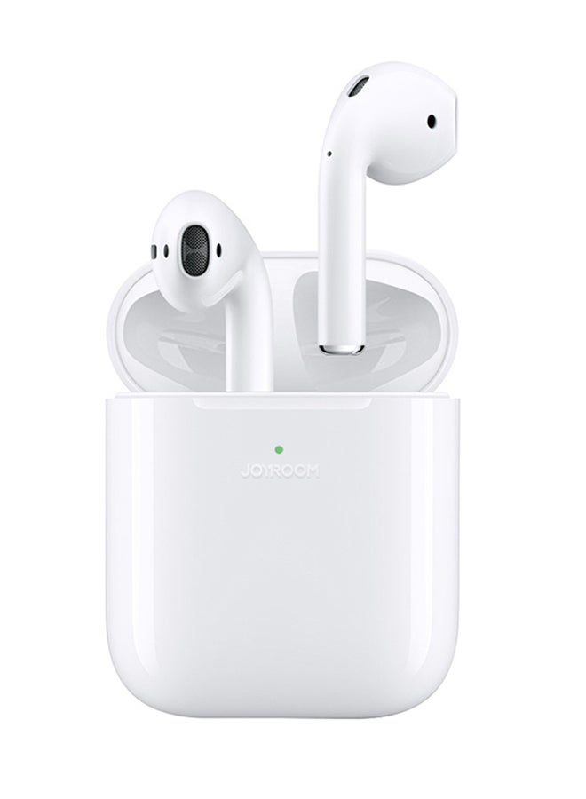 جوي روم JR-T03S سماعات أذن بلوتوث 5.2 TWS شبه داخل الأذن لاسلكية مع صندوق طاقة وغطاء واقٍ الإصدار القياسي أبيض - Image 1