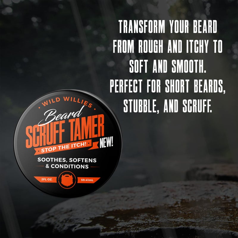 Wild Willies Beard Cream - Scruff Tamer for Short Beards & Stubble, Soothes & Nourishes with Green Tea Extract & Aloe Vera Gel - Image 2