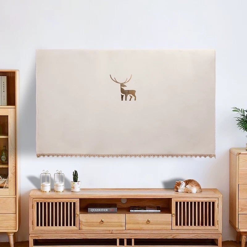 TV dust cover cover 2025 new light luxury high-end cover 55 inches 65 inches 75 inches TV cover - Image 2