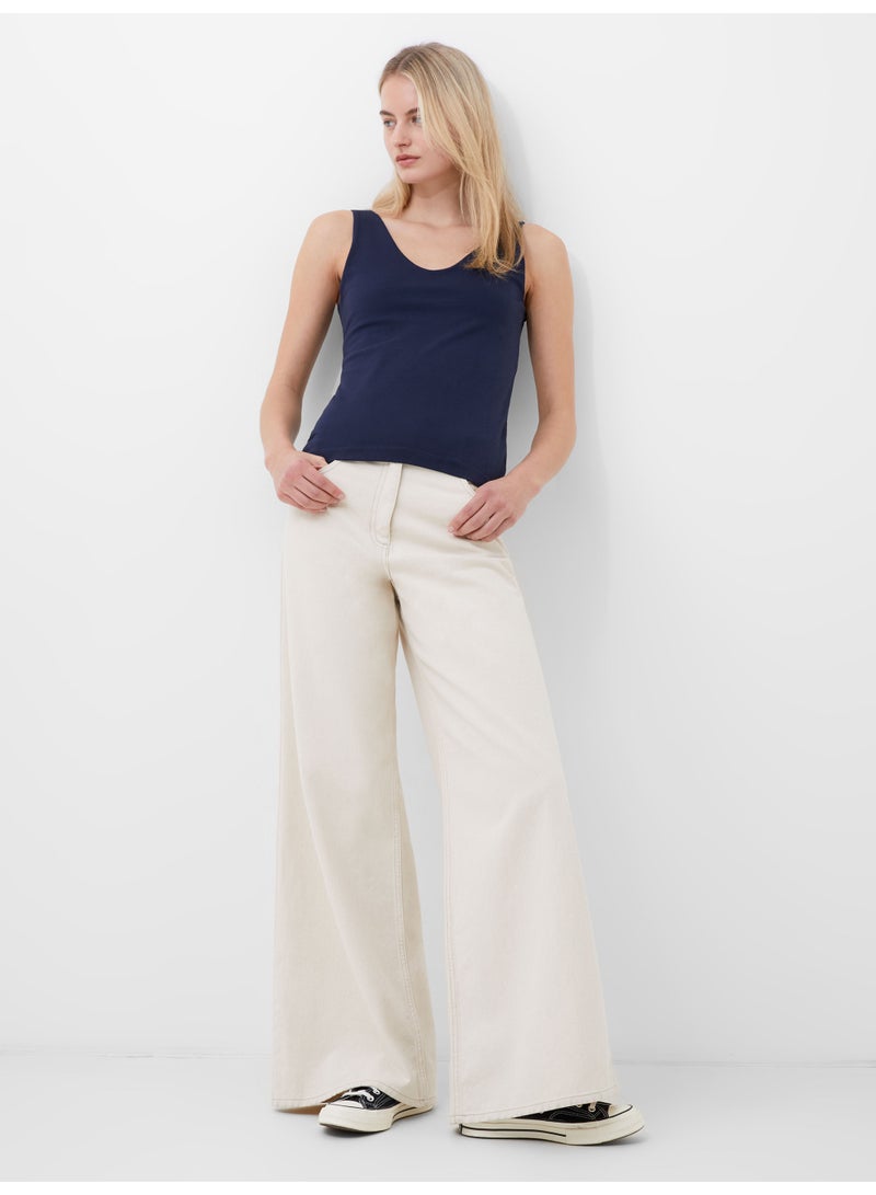 فرنش كونكشن تانك قطن عضوي مطاطي - Image 3