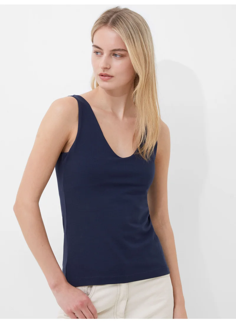 فرنش كونكشن Cotton Organic Stretch Tank