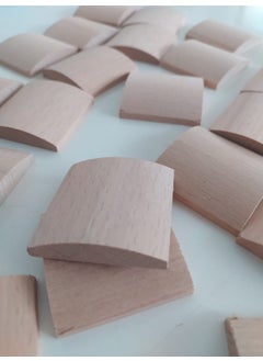 Değerli Hobi Precious Hobby Wooden Beech 4x4 Design Pieces 50 Pieces  - Image 1